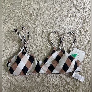 Checkered Bikini Top